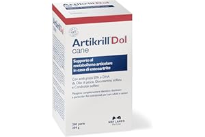 NBF Lanes | Artikrill Dol Cane, 200 Perle Appetibili, Supporto Metabolismo Articolare in caso di Osteoartrite del Cane Adulto e Senior
