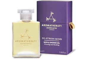 Aromatherapy Associates Olio da bagno e doccia, spa di lusso, bagno naturale, olio da bagno, vegano, cruelty free, ecologico (olio da bagno e doccia anti-stress, 55 ml)