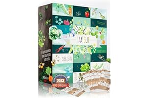 ‎[ BOXILAND ] Saatgut Adventskalender für Gärtner zum einsäen I 24 leckere Sorten Gemüse, Kräuter und Obst für den Garten Adventskalender 2023