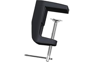 Neatfi Sturdy Replacement Clamp, Adjustable Screw, Securely Mounts to Tables up to 6CM Thick Easy Setup, Ideal for Desks, Workbenches, and Tables (Black)