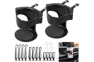 NAFAFOSA Auto Getränkehalter, 2 Stück Auto Becherhalter für Lüftung, Universal KFZ Getränkehalter Flaschenhalter Halterung Verstellbare Auto Lüftungshalterung für Kaffeebecher und Getränkedose