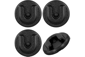 PEUTIER 4 Stück Radio Mikrofon Halter, Rund Cb Funk Mikrofon Halterung Rückseite CB-Radio-Mikrofon Mikrofon-Aufhänger mit Selbstklebender Kompatibel mit Alinco Anytone Bao-Feng