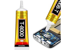 ELF-GRETTER T8000 Colla Schermo Cellulare, 110ml Colla per Display Smartphone, Colla Schermo Smartphone, Colla per Tessuti, Scarpe, Legno, Vetro, Ceramica, Metallo e Touchscreen