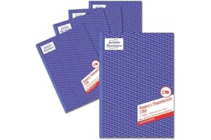 AVERY Zweckform 1769-5 Rapporto di schema (A4, copia senza carbone, testato da esperti legali, per Germania e Austria per la documentazione delle prestazioni lavorative, 2 x 40 fogli), confezione da 5