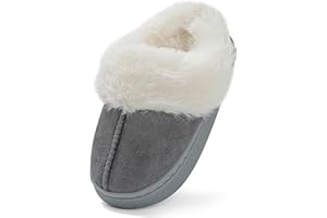 LACOFIA Boys Girls Slippers Kids Plush Slippers Winter Warm House Shoes Non-Slip Comfortable Slippers