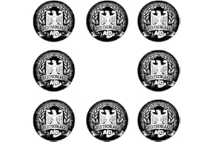 ‎SAMMYS SHIRT STORE Sammys Shirt Store 24 Stück Aufkleber 4cm rund Deutschland AFD Adler Neuwahlen Sticker Sparpack gut haftend Aktiv Werden 5 cm