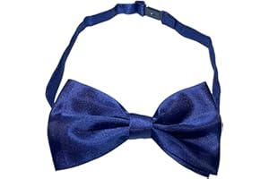 NiceYnn Pre-Tied Bow Tie, Formal Tuxedo Bowties, Adjustable Length Satin Bow Tie for Wedding Parties Banquets Fancy Dress Costume Carnival for Men Boys Adults Children