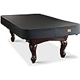 BearCover Heavy Duty Leatherette Billiard Pool Table Cover, Waterproof & Tearproof Covers for Pool Table 7/8/9FT Fitted (8 Feet/ Black)
