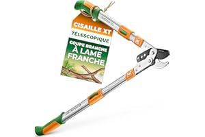 GRÜNTEK Cisailles Coupe-Branches Ébrancheur Téléscopique XT 940 mm à Lame France 82 mm