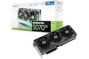 ‎PNY PNY GEFORCE RTX™ 5070 Ti 16GB Overclocked Triple Fan Plus Graphics Card DLSS 4