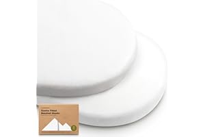 ‎KEABABIES 2-Pack Bio Spannbettlaken Babybett für Mädchen, Jungen - 100% Baumwolle Spannbettlaken Kinderwagen, Beistellbett Stubenwagen & Wiegen Matratze Bezug, Unisex (Soft White)