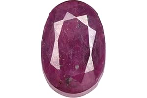 Real Gems Natürlicher roter Rubinstein, zertifizierter natürlicher rubinroter Loser Stein Ovaler rubinroter Loser Edelstein mit 73,50 ct