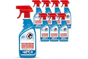 ‎GAMIX Gamix Scheibenenteiser mit Nano-Technologie | Enteisungsspray bis -40°C | Kratzfreie Auto-Enteisung | Klare Sicht für Windschutzscheiben | 4 x 500 ml