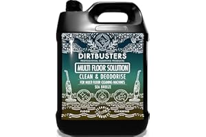 Dirtbusters - Solution de machine multi-sols avec désodorisant - 5 litres - Pour toutes les machines de nettoyage de sols et les machines à moquette