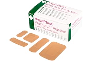 Safety First Aid Group HypaPlast Pink Washproof, Assorted (100) Sterile Hypoallergenic