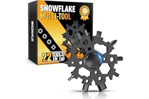 KEZKALS Gifts for Men, 23-in-1 Snowflake Multi-Tool, Birthday Gifts for Men Who Have Everything, Gadgets for Men Gifts for Dad, Birthday Gifts for Him, Christmas Gifts for Him Stocking Fillers for Men