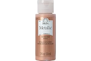 FOLKART Folk Art Acrylic Metallic Paint, Rose Gold, 59.1 ml (Pack of 1)