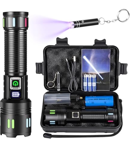 Lampe Torche LED LOOYMNZ Ultra Puissante 100000 Lumens Rechargeable USB