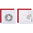 Hallmark Multipack Christmas Cards, Charity Cards, Pack of 16 in 2 Lucy Cromwell Classic Designs
