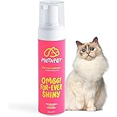 Metapet Kedi T&uuml;y D&ouml;k&uuml;lmesi Karşıtı Kuru K&ouml;p&uuml;k Şampuan, Doğal E Vitamini Sağlığı, &Ouml;nleyici Bakımı i&ccedil;in, 200 ML