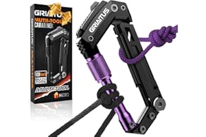 GIRIAITUS Locking Carabiner Clip 8 and 1 Multi Tool Heavy Duty Keychain Cool Pocket Gadgets Gifts for Men Cool Pocket Gadgets Outdoor Hiking Camping Accessories