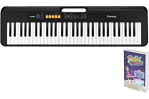 Casio CT-S100AD 61 Key Portable Electronic Keyboard in Black with AC Adapter Included Black and Rhythm Warriors animated online lessons