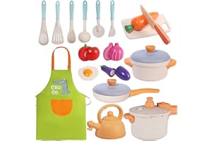 BuYupop Kinderküche Zubehör Spielküche Zubehör, Küchenspielzeug für Kinder, Matschküche Zubehör Outdoor, Zubehör Kinderküche, Kinder Küchenzubehör Spielküche Zubehör Holz Küchenspielzeug