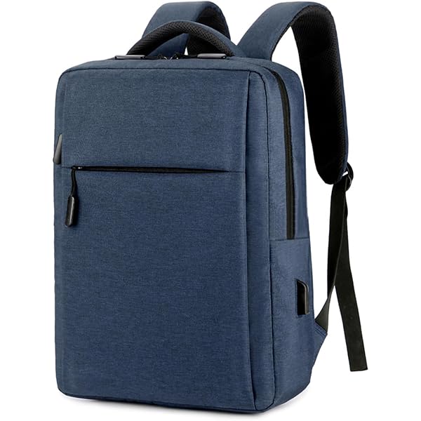 Zaino Casual Porta PC in Membrana PU Impermeabile Borsa Uomo Con Tasca