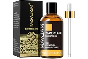 MAYJAM Huile Essentielle de Ylang Ylang 30ML de Haute Qualité pour Diffuseur, Humidificateur, DIY, Home, Wardrobes