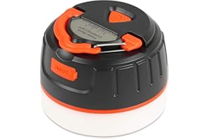 LAVIEVERT Laveivert Camping Lantern Rechargeable, Camping Light LED Outdoor Lights, 5 Lighting Modes Brightness Adjustable Tent Lights for Camping, Emergency, Fishing, Garden, Hiking