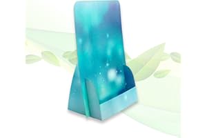 thefoldstands 5 faltbare FLYERSTÄNDER "blue Design" ökologische Prospektständer für DIN A5 Flyer 14,8 x 21 cm vertikal, Prospekthalter aus eco - FSC- Karton, kurz-bis mittelfristigen Einsatz