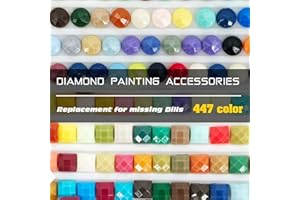 CARSILERS Diamond Painting Square Drills 3865,Diamonds Painting Accessories Replacement for Missing Drills,Diamond Beads Replacement Drills Gems Stones,Square,About 3500pcs