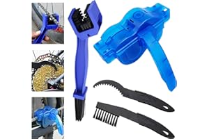 JIEBAO 4 Pcs Limpiador de Cadena de Bicicleta Bici Herramienta de Limpieza rápido Cepillos limpiadores de Cadena de Bicicleta Fácil de operar sin manos sucias para Todos los Tipos de Bici