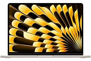 Apple 2024 Portable MacBook Air 13 Pouces avec Puce M3 : écran Liquid Retina 13,6 Pouces, 8 Go de mémoire unifiée, 256 Go de Stockage SSD, Clavier rétroéclairé, Touch ID. Lumière stellaire