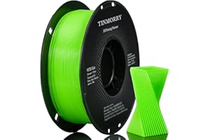 ‎TINMORRY Filament PETG 1.75 mmm, TINMORRY Szybki filament PETG-Eco do druku 3D, Kompatybilny z większością drukarek 3D FDM, 1 KG 1 szpula, fluorescencyjny Zielony