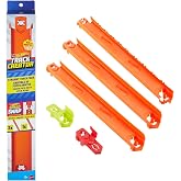 Hot Wheels pist seti, Pist Oluşturma paketi, 90 cm'lik kolayca birleştirilebilen d&uuml;z pist: 2'si kalıplı ve 1'i esnek 30 cm'li