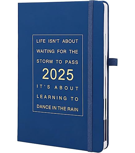 Agenda 2025 Mljtoyo Format A5 - Page Par Jour - Couverture Rigide Avec Stylo Et Autocollants - Rose