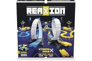 Goliath - Reaxion - Set de Courses Extremes - Jeu de Construction - Circuits de Dominos - A Jouer Seul, en Famille ou entre Amis - Pour Enfants à Partir de 7 Ans +