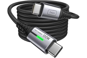 INIU USB C Cable, [2m] 100W Fast Charging USB C to USB C cable, Nylon Braided Phone Charger Type C Data Cord for iPhone 17 16 Pro Max, MacBook, iPad Air, Samsung S25 S24 Ultra, Google Pixel 9, Xiaomi