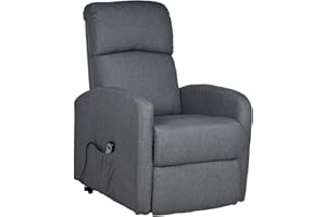 Gremium Poltrona Relax Elettrica Con Sistema Alzapersona, Reclinabile a Letto E Seduta Ergonomica In Tessuto Per Arredo Salotto, Soggiorno e Ufficio
