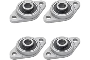 NAKUPENDA Stehlager Gehäuselager 4 Stück Flanschlager Rhombische Flanschlager Selbstausrichtend Stehlager Kugellager Lagerblock Flanschlager Kugellager Lagerblock (8mm Innendurchmesser)