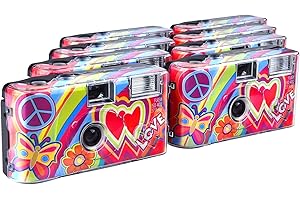 TopShot Love - Fotocamera usa e getta (27 foto, flash, confezione da 8 pezzi) Cult