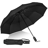 ZOMAKE Paraguas Plegable Antiviento 114 cm Grande, Resistente y Compacto | Mujer y Hombre, Paraguas Autom&aacute;tico, 10 Varillas R