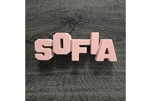Framan MDF Personalizado con Nombres, Letras de Madera Decorativas con Nombres de Chico o Chica (Sofia)