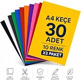 Nistabolje 30 Adet Ke&ccedil;e Karışık Renk - A4 Boyutunda 20x30 Cm.