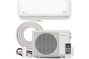 Senville LETO Series Wall Split Air Conditioner Heat Pump, Wall Mounted, 12000 BTU, 3.5 kW, Inverter, White