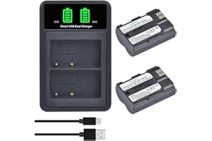 DuraPro 2X BP-511A BP-511 BP 511 BP511A Akku + LCD-Dual-USB-Ladegerät für Canon EOS 5D 10D 20D 20D 30D 40D 50D 300D D30 D60 Rebel PowerShot G1 G2 G3 G5 G6 Pro 1 Pro 90 Pro 90IS Kamera