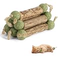 6 Palos Silvervine Leoezx Para Gatos: Masticables Naturales De Hierba Gatera, Ratán Y Sisal