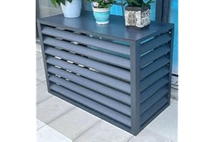 ZHAROS Klimaanlage abdeckung， klima splitgerät， schutzgitter für klimaanlagen， outdoor sonnenschutz abdeckung， klimagerät schutzgitter， klimaanlagenzaun für außengeräte， Geeignet für externe Klimageräte ( Co