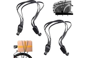 iTYOOS 2 Pezzi Elastico Portapacchi Bicicletta, 3 In 1 Cinghia Da Bicicletta Con Ganci, Corda Elastica Per Bicicletta, Cinghie Moto Bagaglio Per Trasporto Trasloco Campeggio 68CM